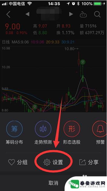 手机如何设置同花顺k线 同花顺手机版如何设置K线均线