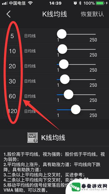 手机如何设置同花顺k线 同花顺手机版如何设置K线均线