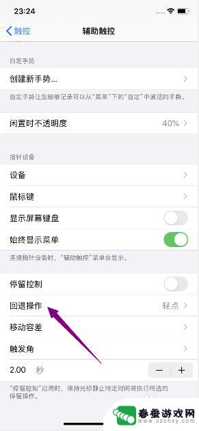 苹果手机回退轻点怎么操作 iPhone 11如何设置轻点进行回退操作