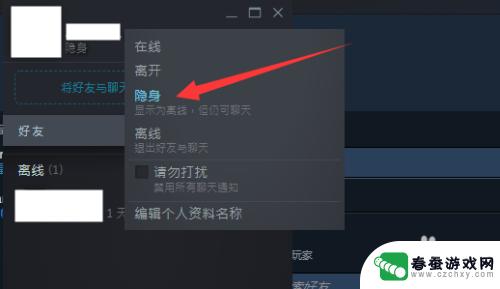 steam怎么不被好友看到自己玩游戏 steam怎样让好友看不到游戏记录